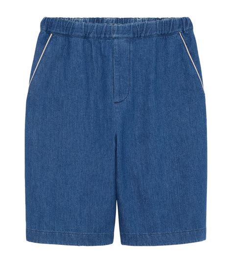 denim shorts gucci men|Gucci denim shorts men.